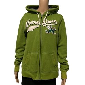 Campus crew Notre Dame Fighting Irish Green Zip-Up Hoodie